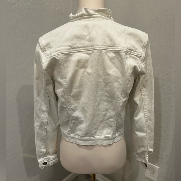 Draper James Women's White‎ denim Jacket - Picture 6 of 7